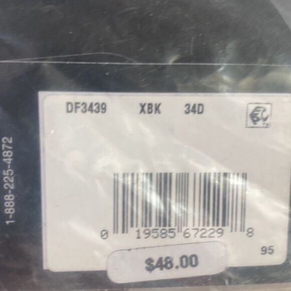 BALI One Smooth Ultra Light Shaping Underwire Bra3439 Black 34D NWT in packg - Picture 7 of 8